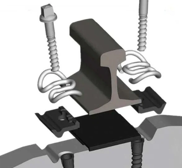 Wj-7 Elastic Clip Rail Track Fastener System